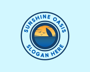 Sea Surfing Summer logo design