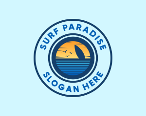 Surf - Sea Surfing Summer logo design