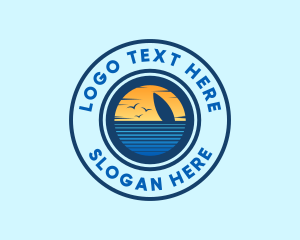 Tree - Sea Surfing Summer logo design