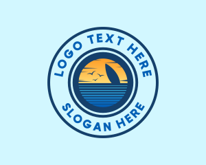 Sea Surfing Summer Logo