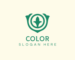 Vegan - Natural Plant Sprout logo design