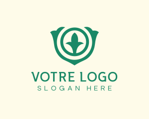 Garden - Organic Vegetarian Garden logo design