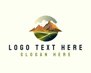Rocky Mountain - Mountain Trekking Adventure logo design
