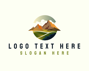 Mountain Trekking Adventure Logo