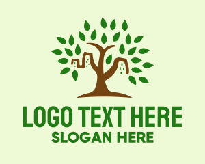 Leaf - Tree House Tower logo design