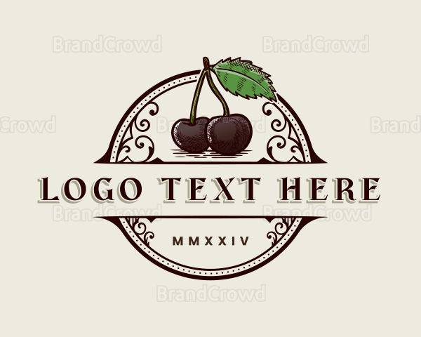 Alabama Black Cherry Fruit Logo