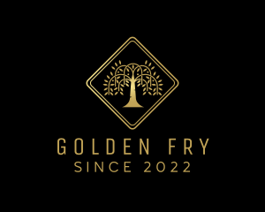 Golden Tree Forest logo design