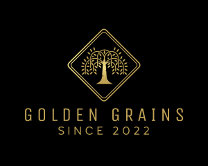 Golden Tree Forest logo design