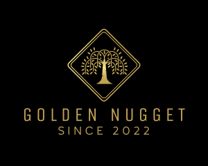 Golden Tree Forest logo design