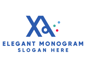 Monogram - Modern Letter XA Monogram logo design