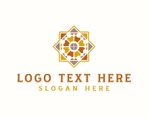 Home Depot - Floor Pavement Tiling logo design