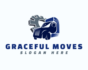 Automotive Truck Gear logo design