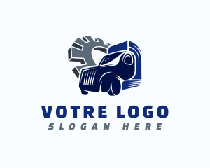 Driver - Automotive Truck Gear logo design