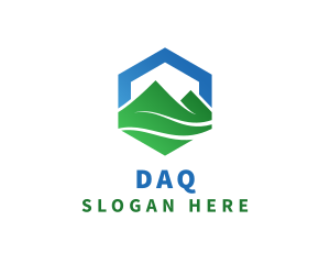 Mountain Peak Hexagon Logo