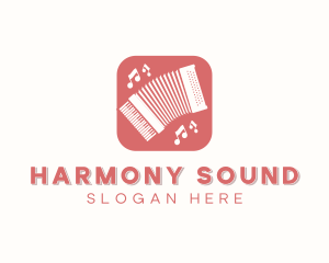 Accordion Musical Instrument logo design