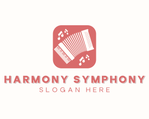 Orchestra - Accordion Musical Instrument logo design
