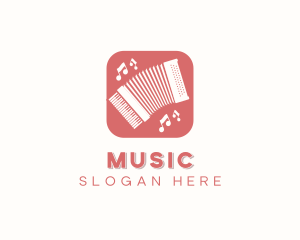 Accordion Musical Instrument logo design