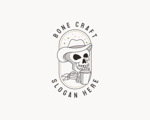 Skeleton - Skeleton Coffee Shop logo design