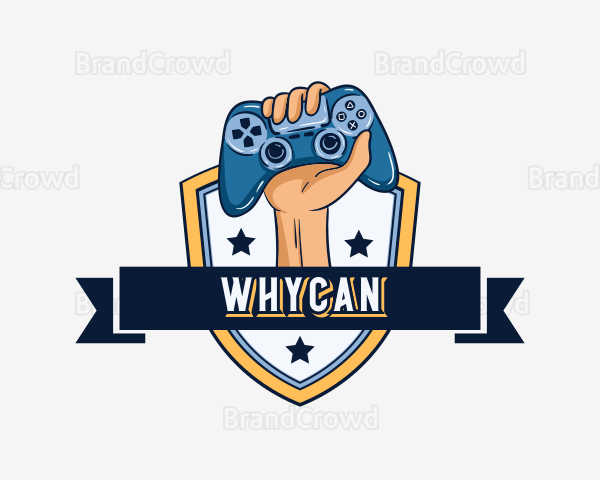 Gaming Controller Shield Logo