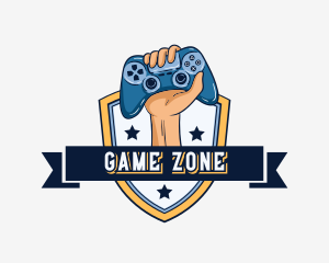 Gaming Controller Shield logo design