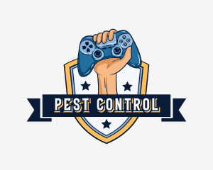 Gaming Controller Shield logo design