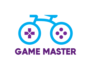 Nintendo - Blue Cycle Game Controller logo design