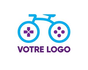 Gaming - Blue Cycle Game Controller logo design