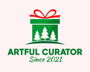 Christmas Gift Present logo design