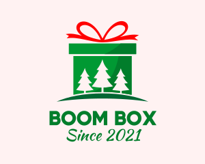 Christmas Gift Present logo design