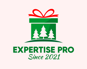 Christmas Gift Present logo design