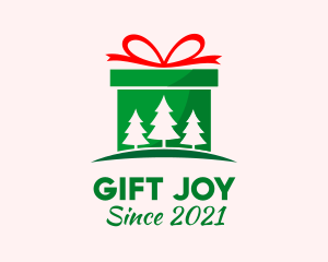 Christmas Gift Present logo design