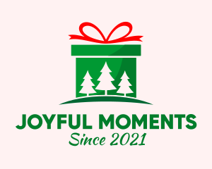 Celebration - Christmas Gift Present logo design