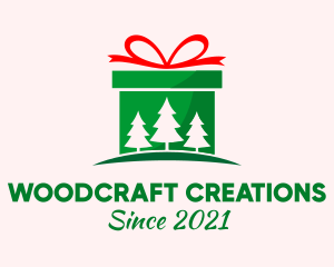 Christmas Gift Present logo design