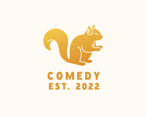 Animal - Gold Chipmunk Rodent logo design