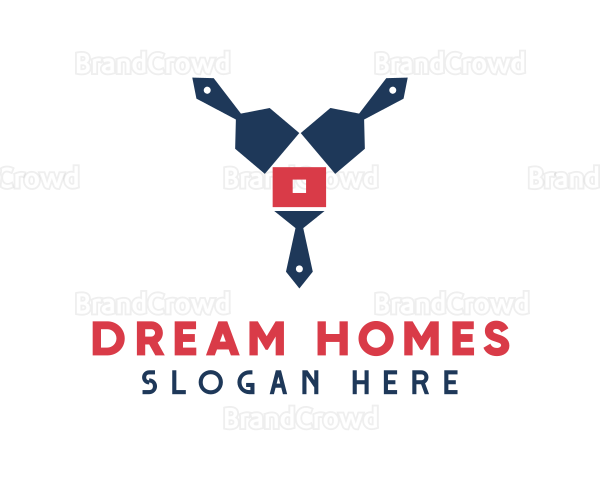 Home Paint Brush Logo