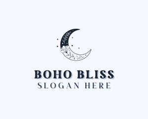 Floral Moon Boutique logo design