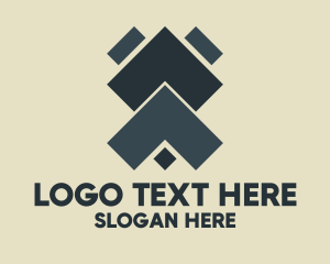Symmetrical - Symmetrical Geometric Tech logo design