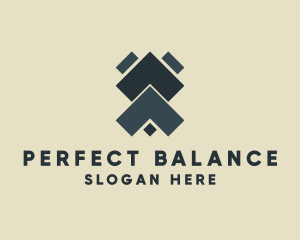 Symmetry - Symmetrical Geometric Tech logo design