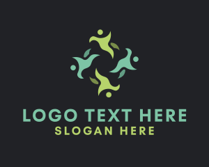 Human - Community Team Network logo design