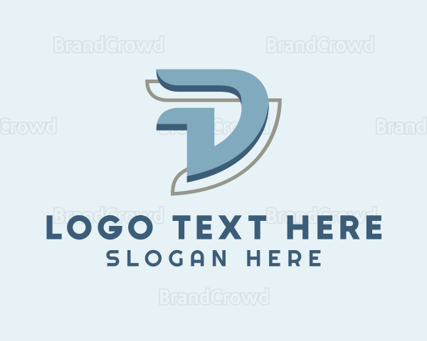 Modern Letter D Business Logo