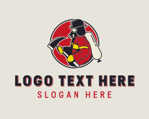 Firefighter - Firefighter Axe Rescue logo design