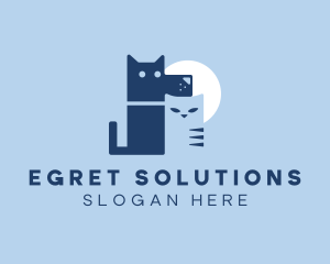 Pet Dog Cat Veterinary logo design