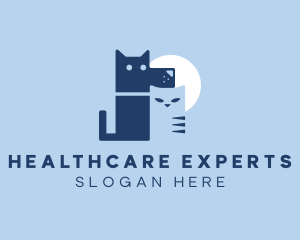 Pet Dog Cat Veterinary logo design