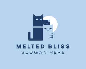 Pet Dog Cat Veterinary logo design