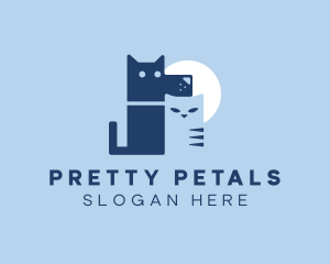 Pet Dog Cat Veterinary logo design