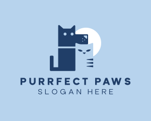 Cat - Pet Dog Cat Veterinary logo design