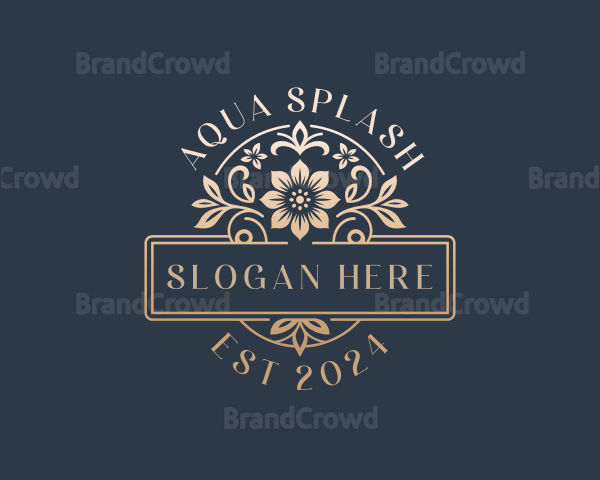 Floral Wedding Event Logo