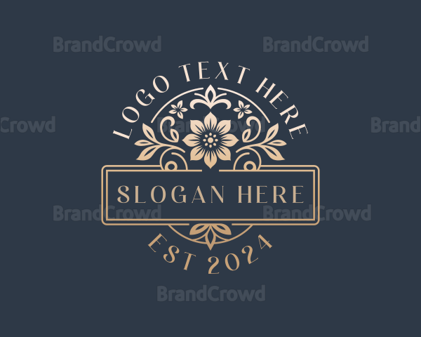 Floral Wedding Event Logo