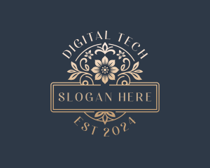 Floral Wedding Event Logo