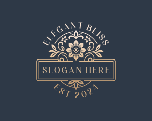 Floral Wedding Event Logo